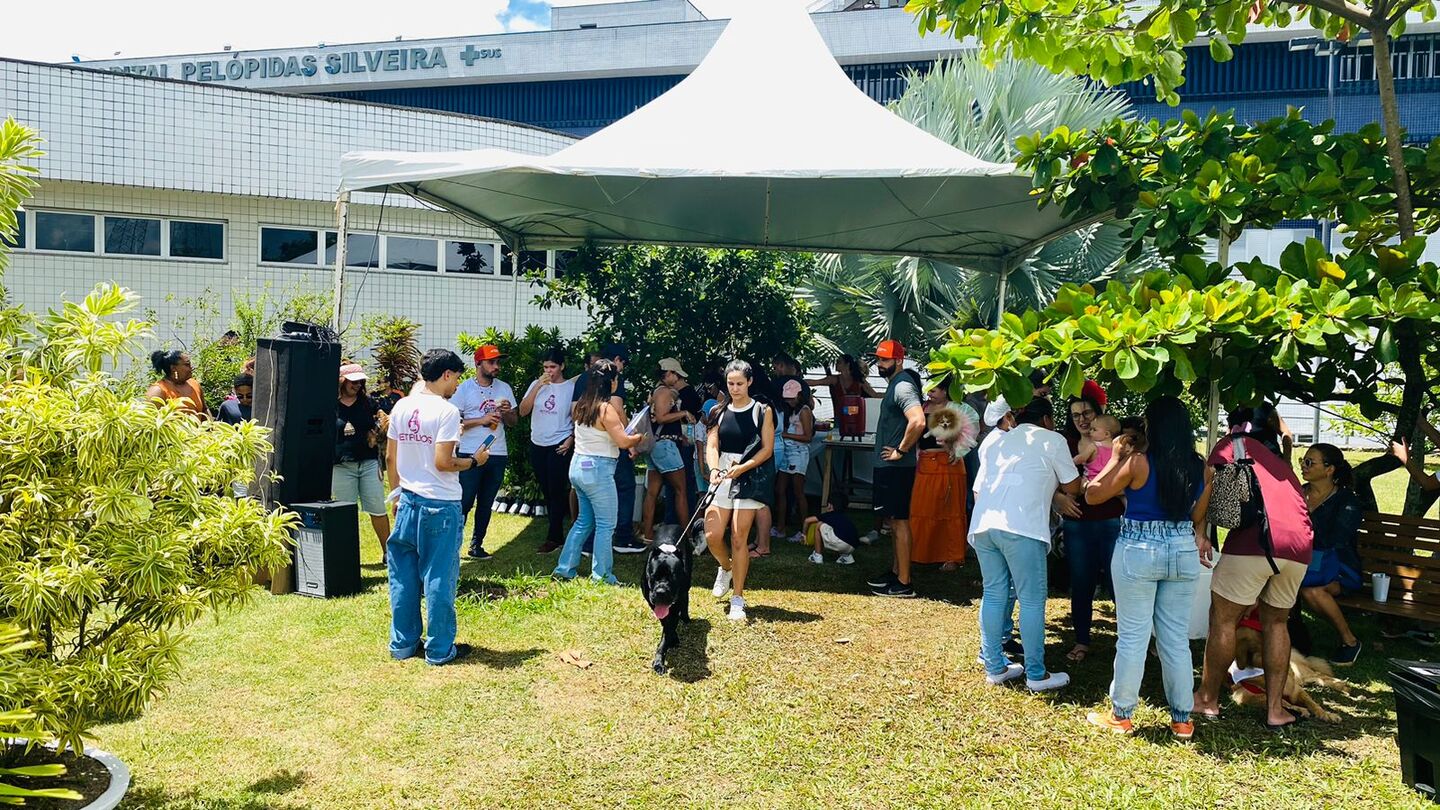 Encontro de animais no Hospital Pelópidas Silveira