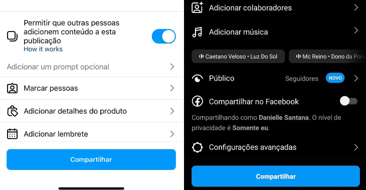 Opções estão disponíveis para usuários Android e iOS