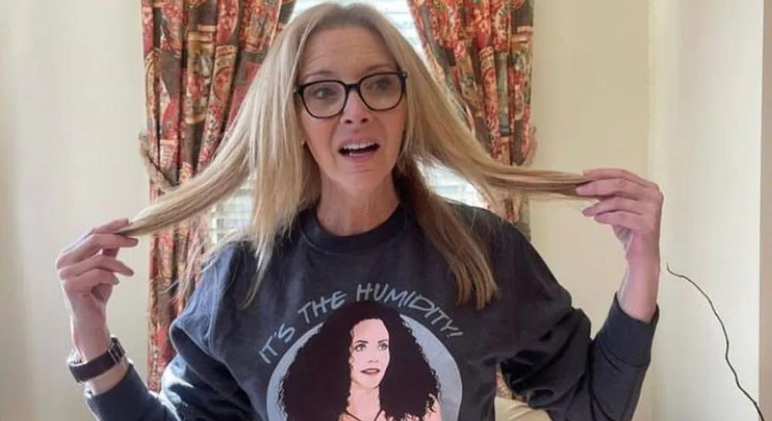 Lisa Kudrow em registro postado nas redes sociais