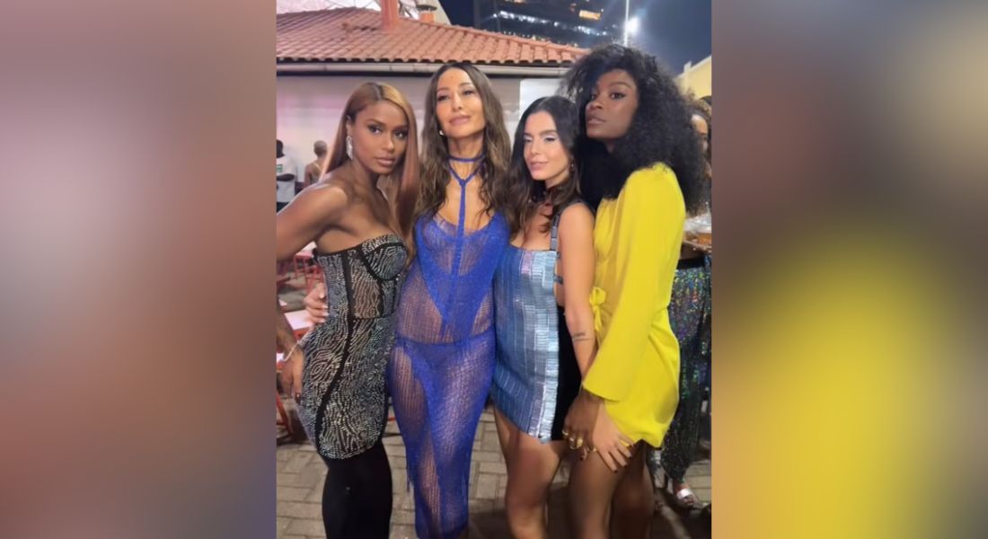 MC Rebecca, Sabrina Sato, Giovanna Lancellotti e Jeniffer Dias: área vip da Cidade do Samba repleta de artistas