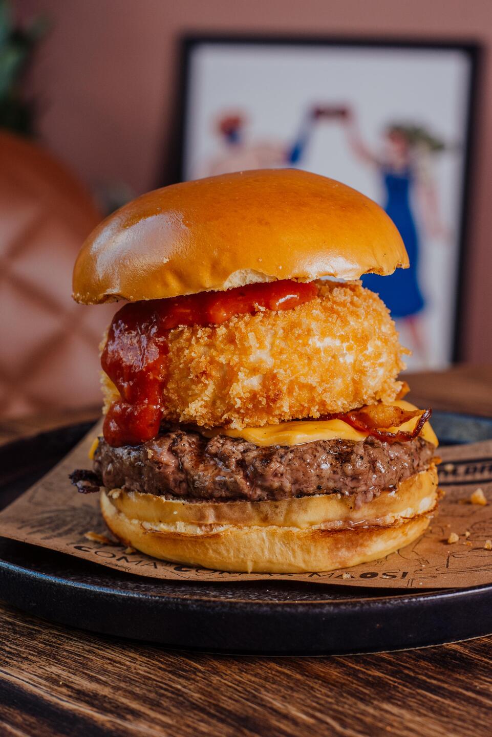 Serão servidos os burgers preferidos da clientela
