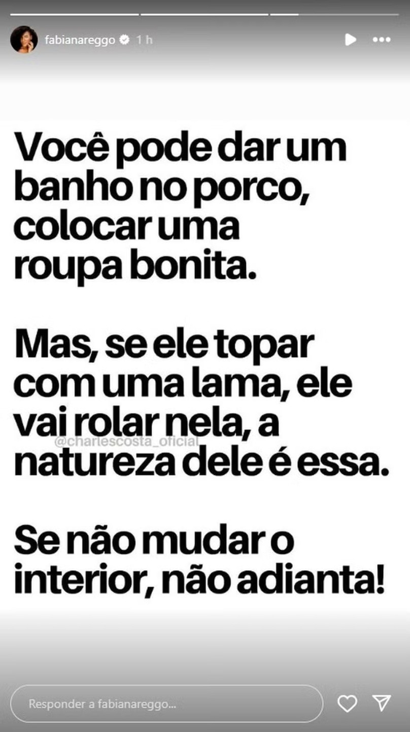 Irmã de Mani Reggo faz publicação que é lida como indireta a Davi, do BBB 24, nas redes sociais