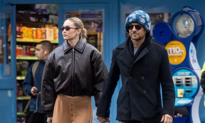 A modelo Gigi Hadid e o ator Bradley Cooper 