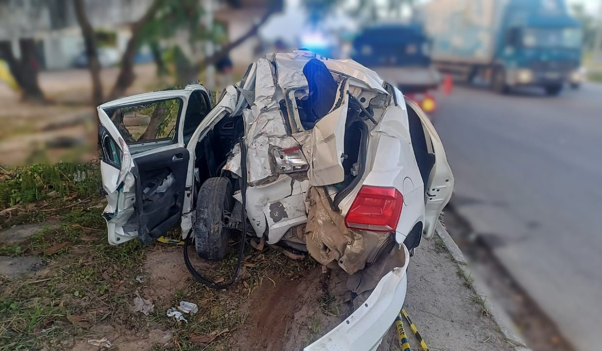 Acidente na passarela da BR-101, no Recife