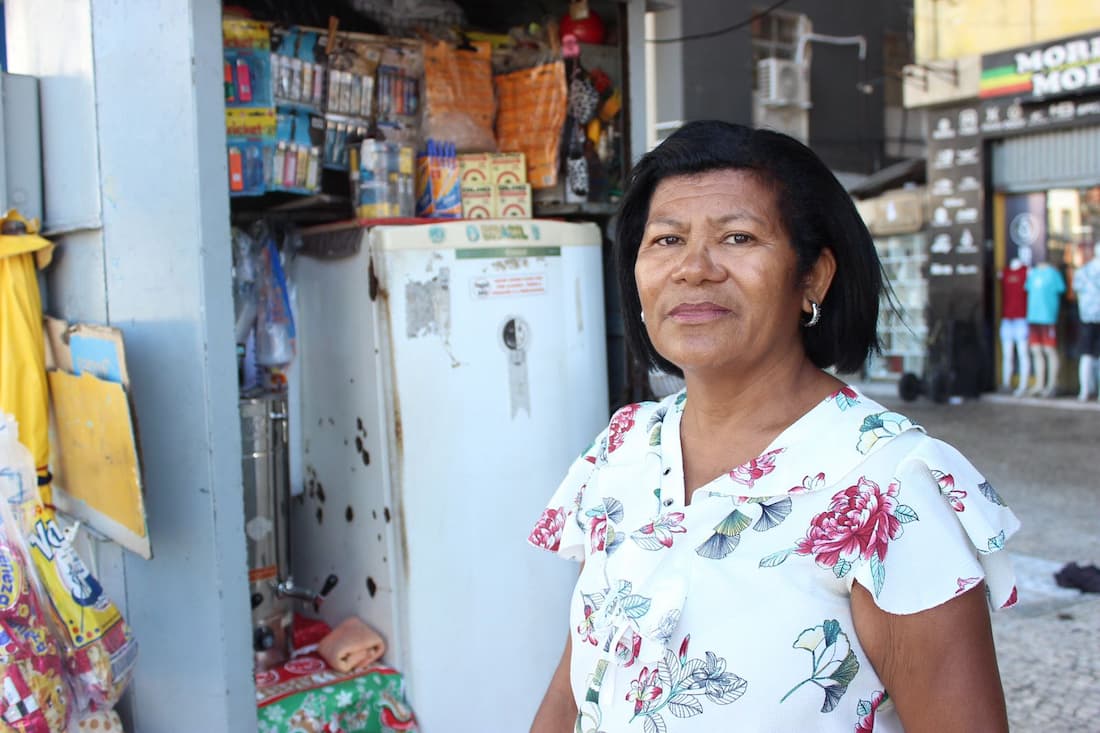 Cristina Josefa de Lima, comerciante do Recife, espera maior movimento com Festa do Carmo