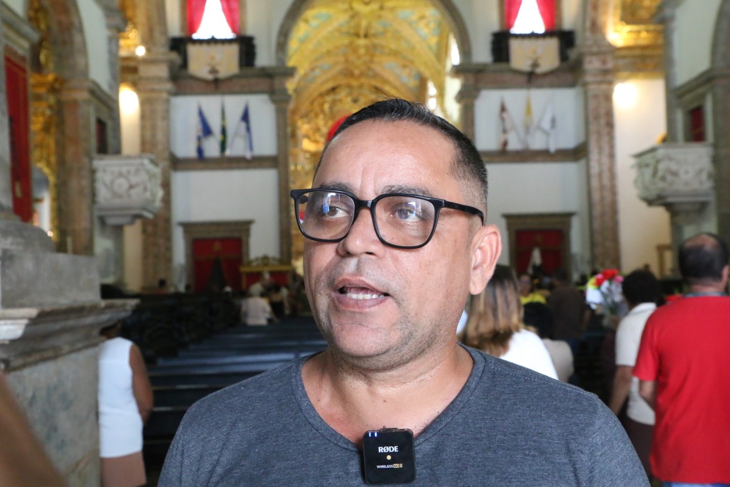 Carlos Gomes, devoto de Nossa Senhora do Carmo, veio pela primeira vez à abertura da festividade, no Recife