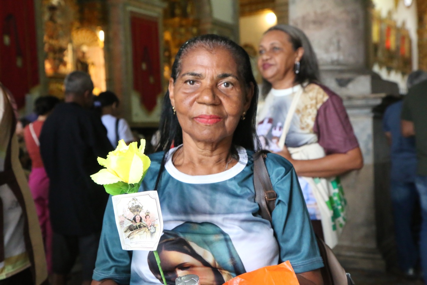 Neide Maria da Paz, devota de Nossa Senhora do Carmo