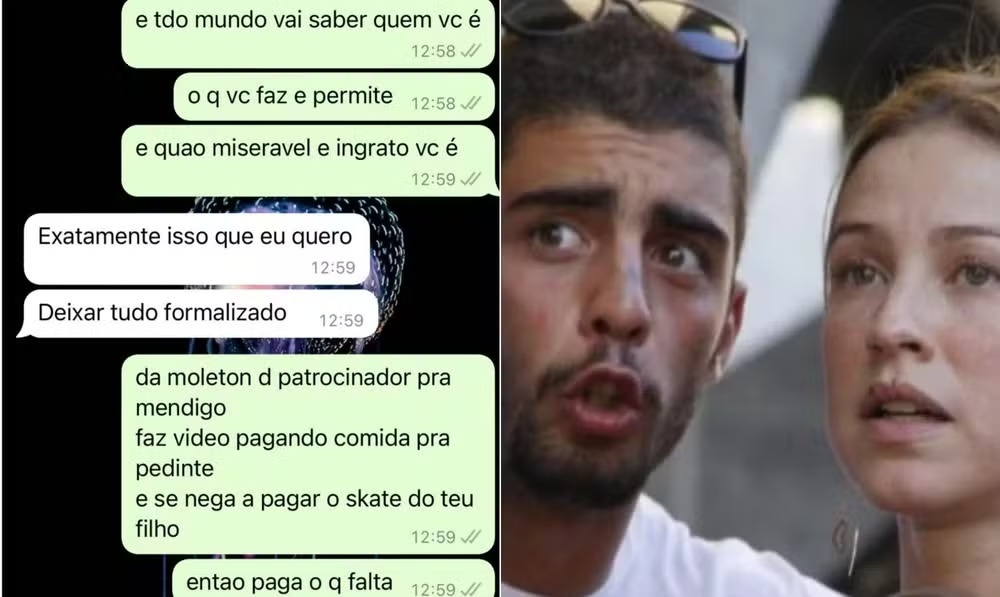 Luana Piovani posta briga troca de mensagens com Pedro Scooby