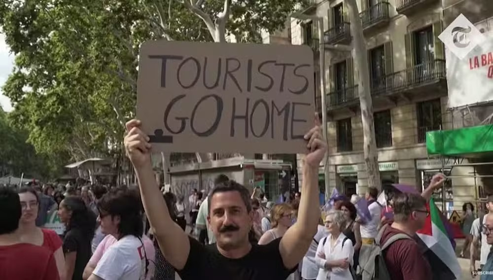 Protestos em Barcelona 