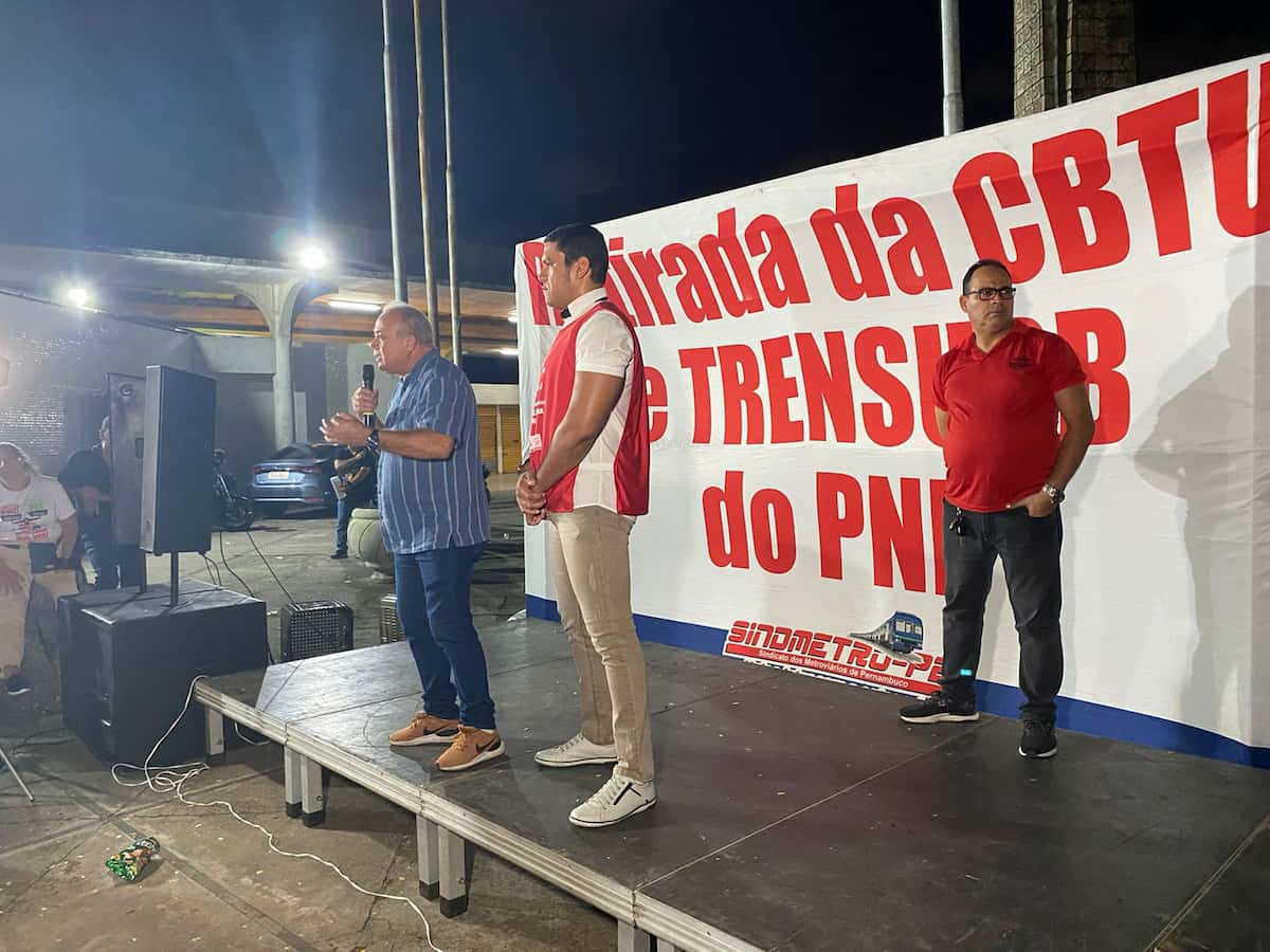 Assembleia dos metroviários também contou com o apoio do Presidente do Sindicato dos Rodoviários, Aldo Lima 