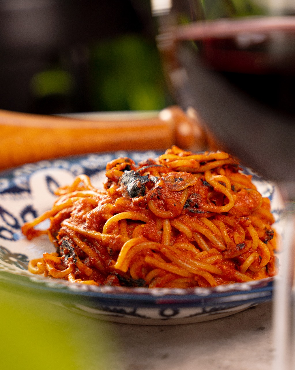 Spaghetti all'assassina do restaurante Furetti