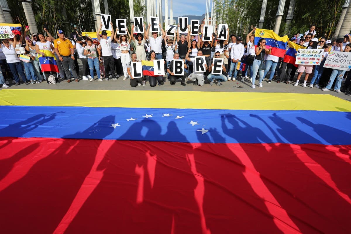 Protesto contra Nicolás Maduro na Venezuela