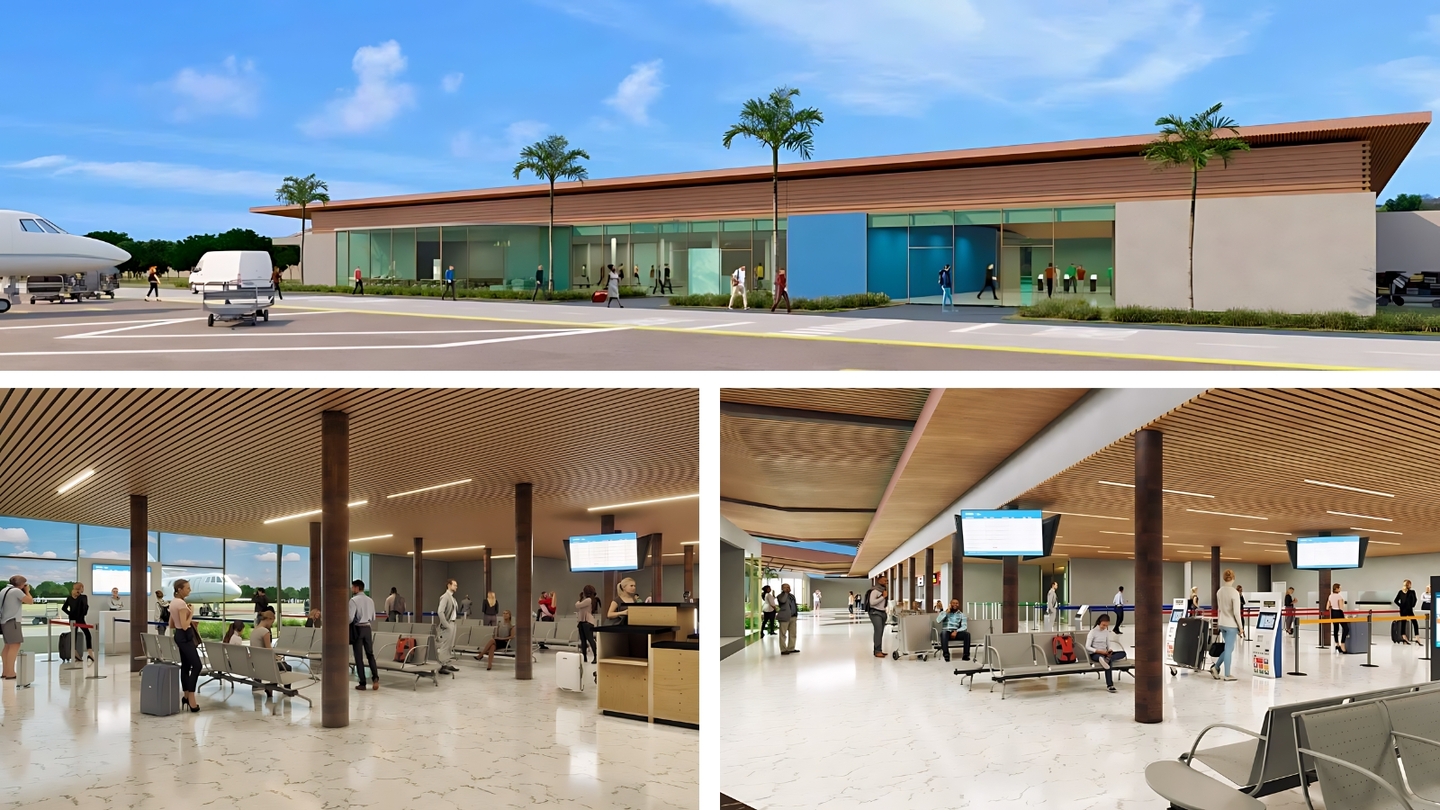 Projeto do novo terminal do Aeroporto de Fernando de Noronha