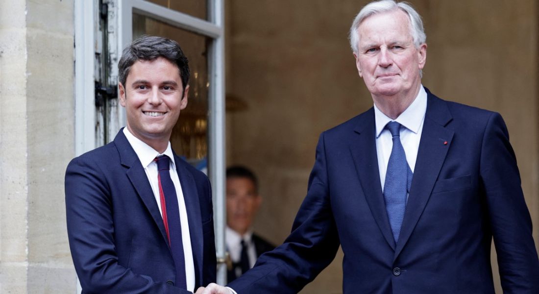 Gabriel Attal e Michel Barnier