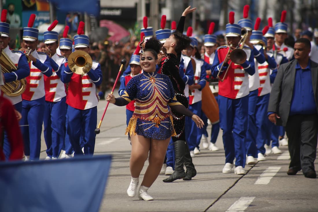 Desfile de 7 de setembro no Recife, em 2023