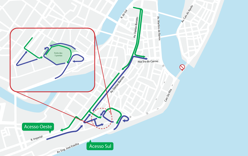 Avenida Dantas Barreto passará por mudanças a partir desta segunda-feira (14)