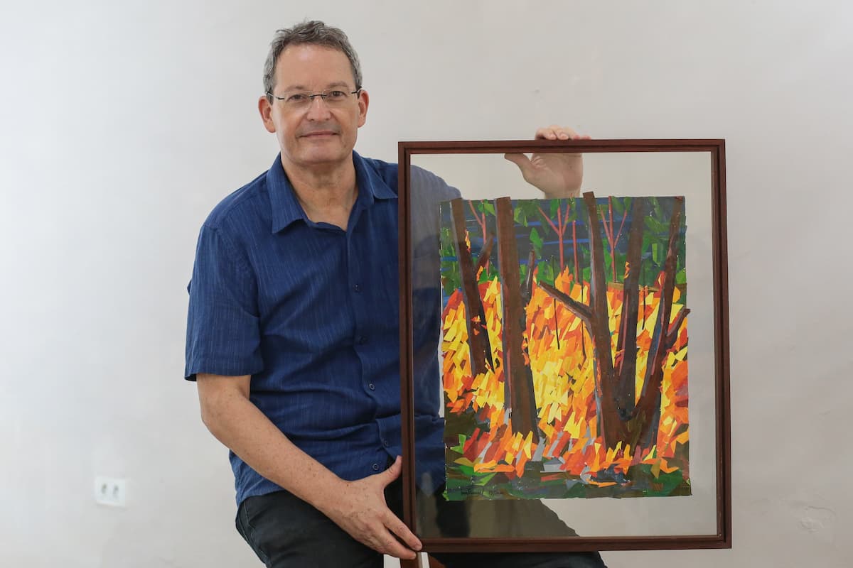 O artista plástico Luiz Rangel.