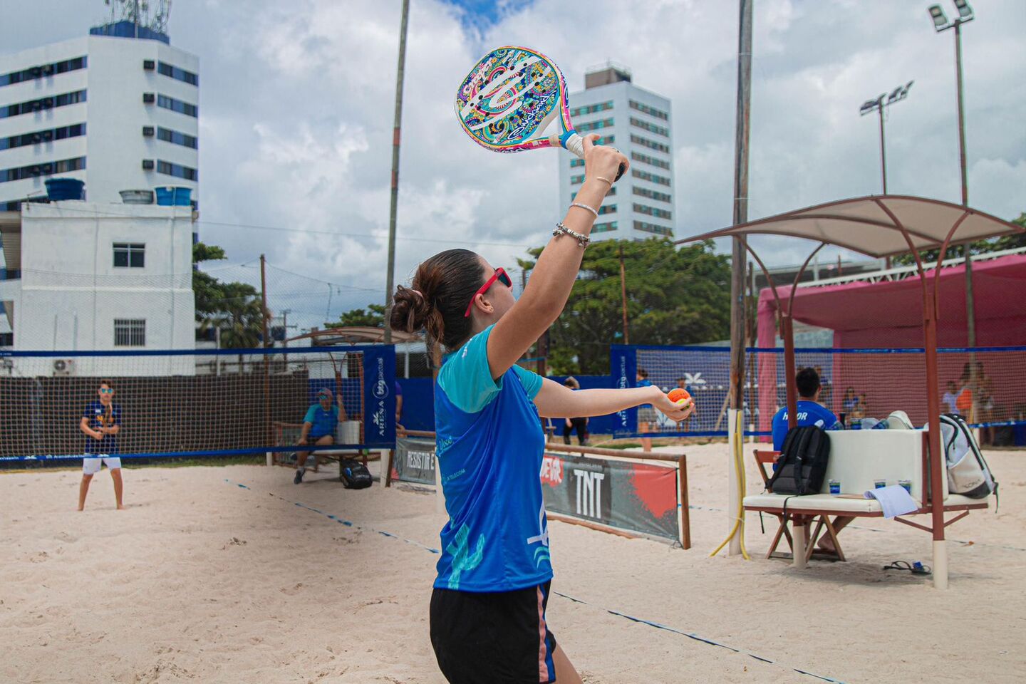 Isablea Lócio, atleta de beach tennis