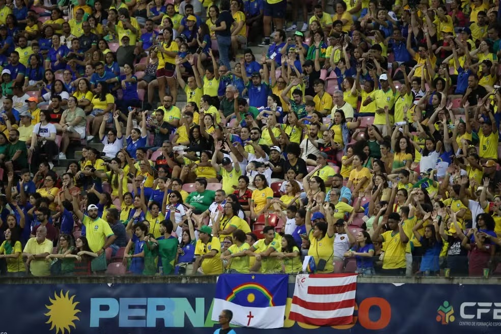  33.272 torcedores na Arena de Pernambuco para Brasil x Jamaica, amistoso