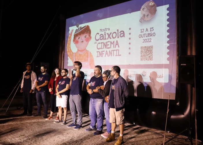 Equipe da Mostra Caixola de Cinema, na primeira edição do evento, em 2022.