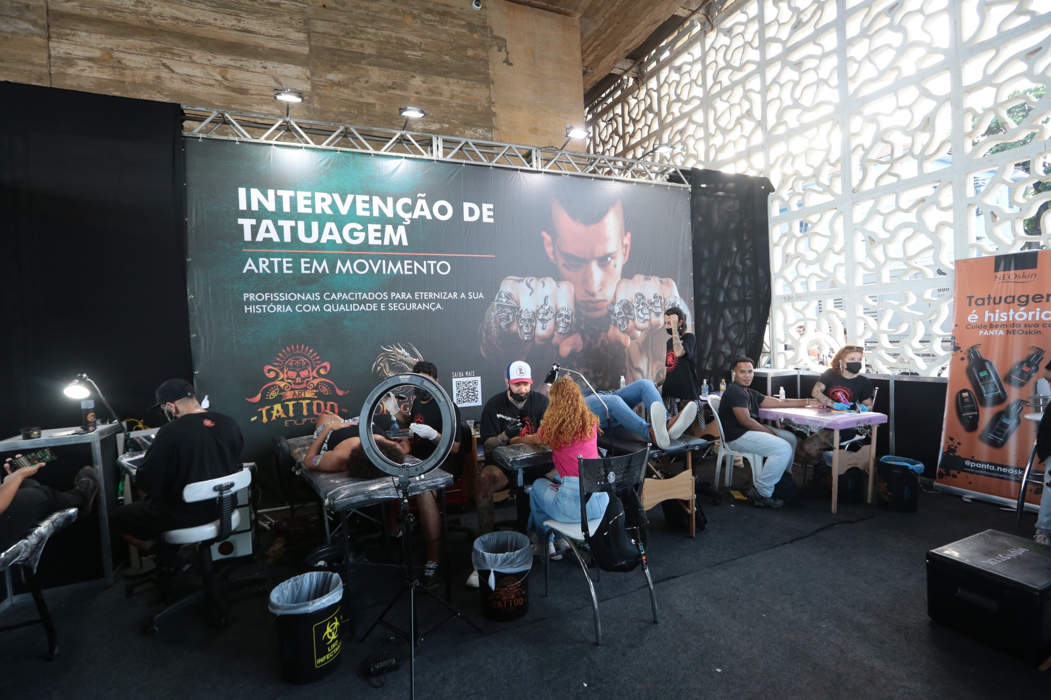 Espaço de Flash Tattoo do REC'n'Play 2024 | Foto: Rafael Melo / Folha de Pernambuco