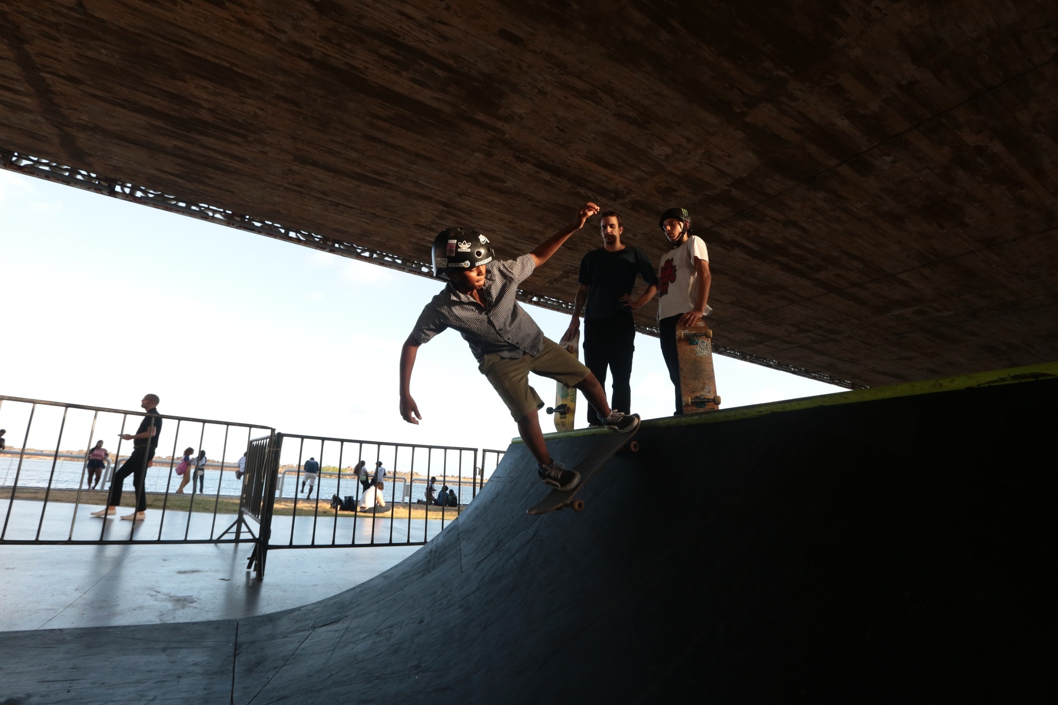 Arena de skate também está disponível no festival | Foto: Rafael Melo/Folha de Pernambuco