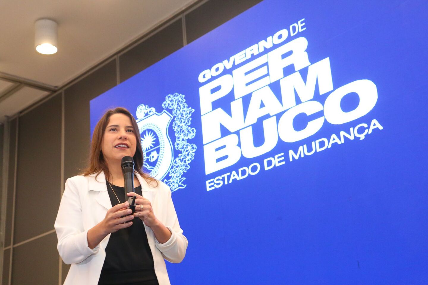 Raquel Lyra, governadora de Pernambuco, participou da abertura do evento