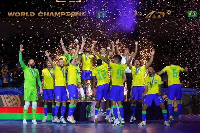 Brasil foi hexacampeão no futsal