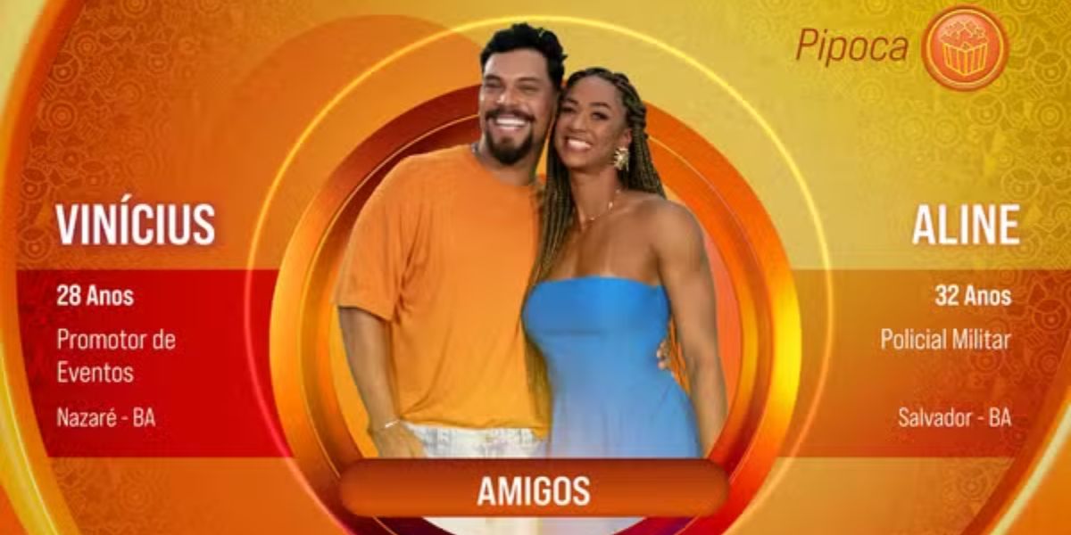 Vinícius e Aline dupla do BBB 25