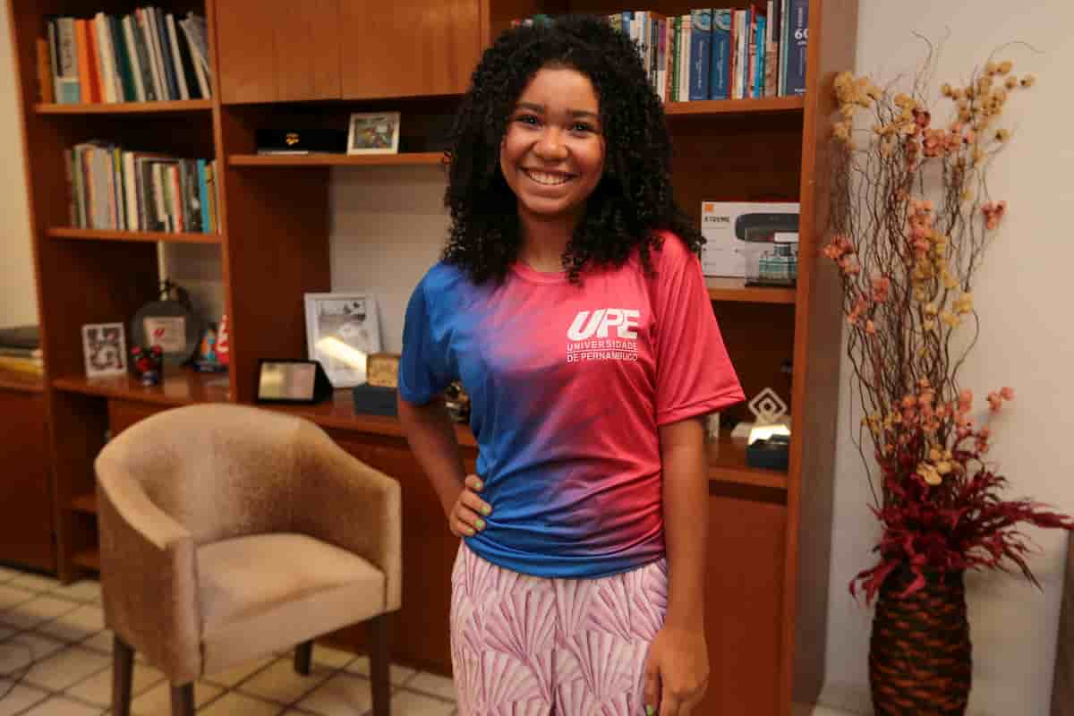 Bruna Oliveira Bezerra, 17 anos, primeiro lugar das ações afirmativas.