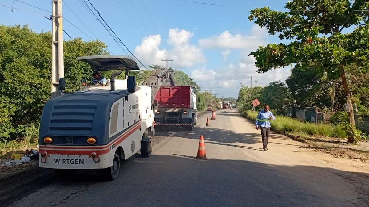 Governo do Estado inicia restauração da PE-001, na Praia do Forte, em Itamaracá