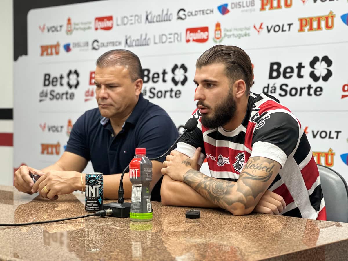 Eduardo Tanque, novo atacante do Santa Cruz 