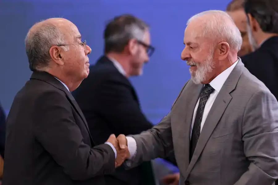 Ministro de Relações Exteriores, Mauro Vieira, e presidente Lula participam da sessão especial de abertura da primeira reunião de sherpas da presidência brasileira do Brics 