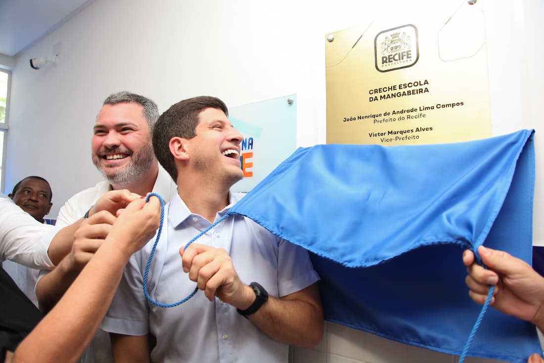 Prefeito João Campos inaugura creche escola da Mangabeira
