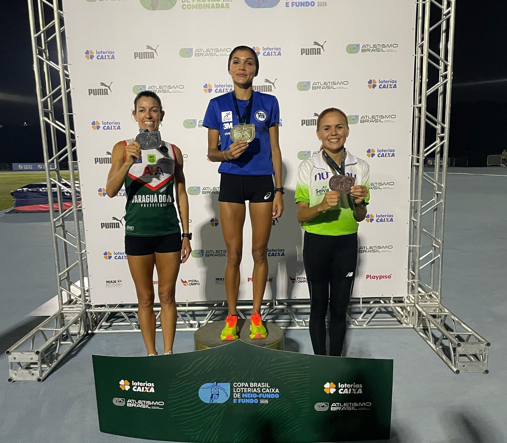 Anastácia Rocha faturou 3 medlahas na Copa Brasil de Meio-fundo e fundo