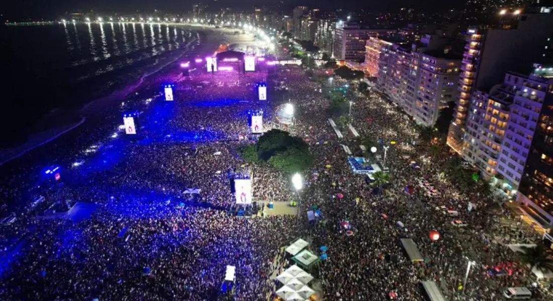 Madonna levou multidão ao delírio em megashow na praia de Copacabana em 4 de maio de 2024 - Foto: Fabio Motta/Prefeitura do Rio 