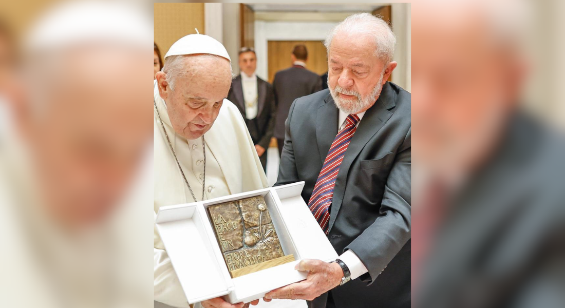 Papa e o presidente Lula - Foto: Ricardo Stuckert/PR