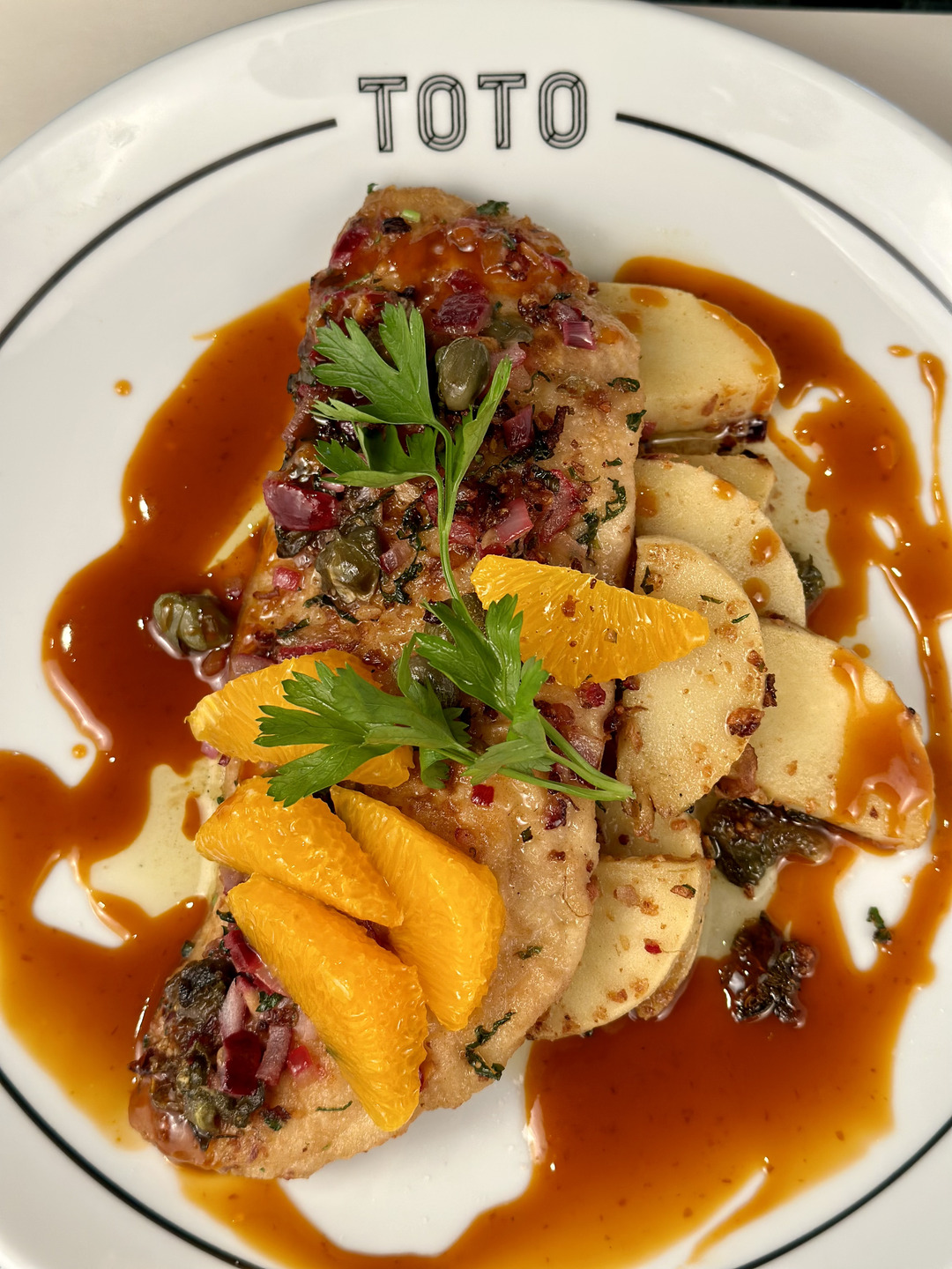 Peixe do dia do restaurante Toto 