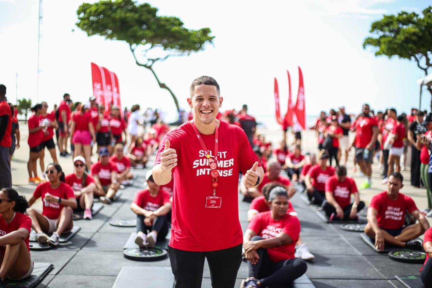 Aulão Summer Intense Selfit. Na Foto, Gabriel Figueiredo, especialista técnico da rede Selfit