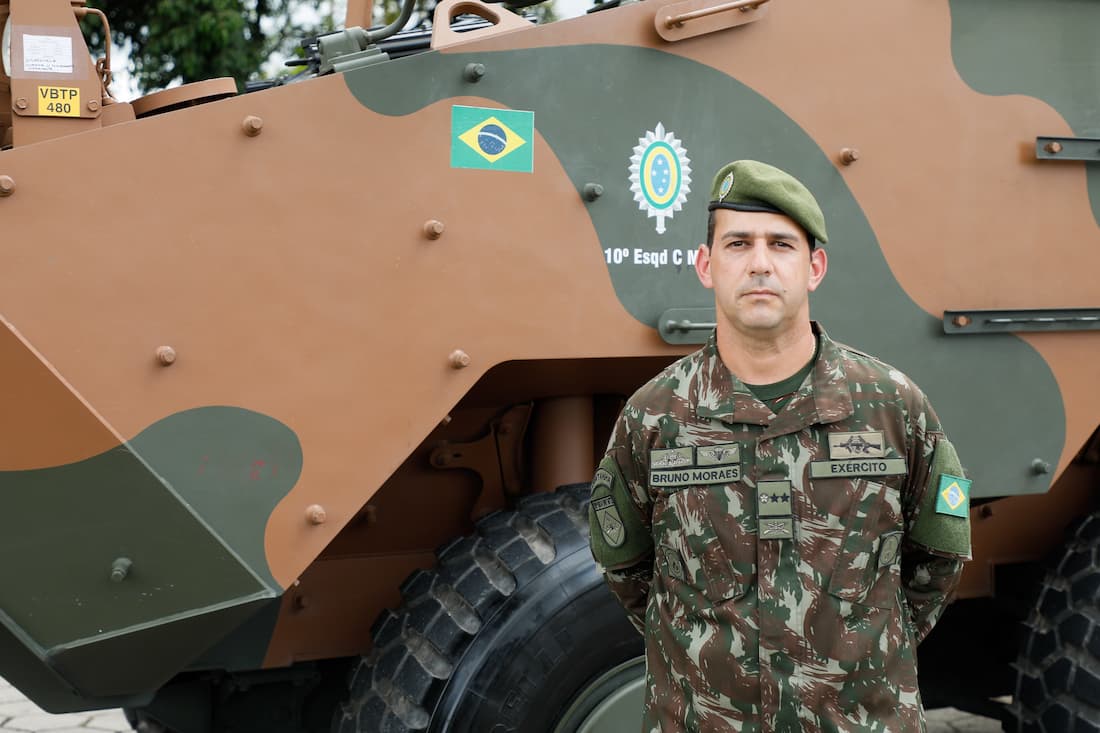 Major Bruno Moraes, do Exército Brasileiro.