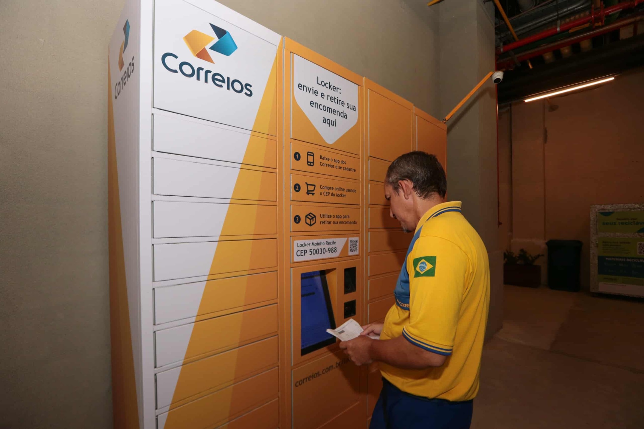 Lockers são armários inteligentes que oferecem mais uma opção de envio e retirada de encomendas, sem custo adicional