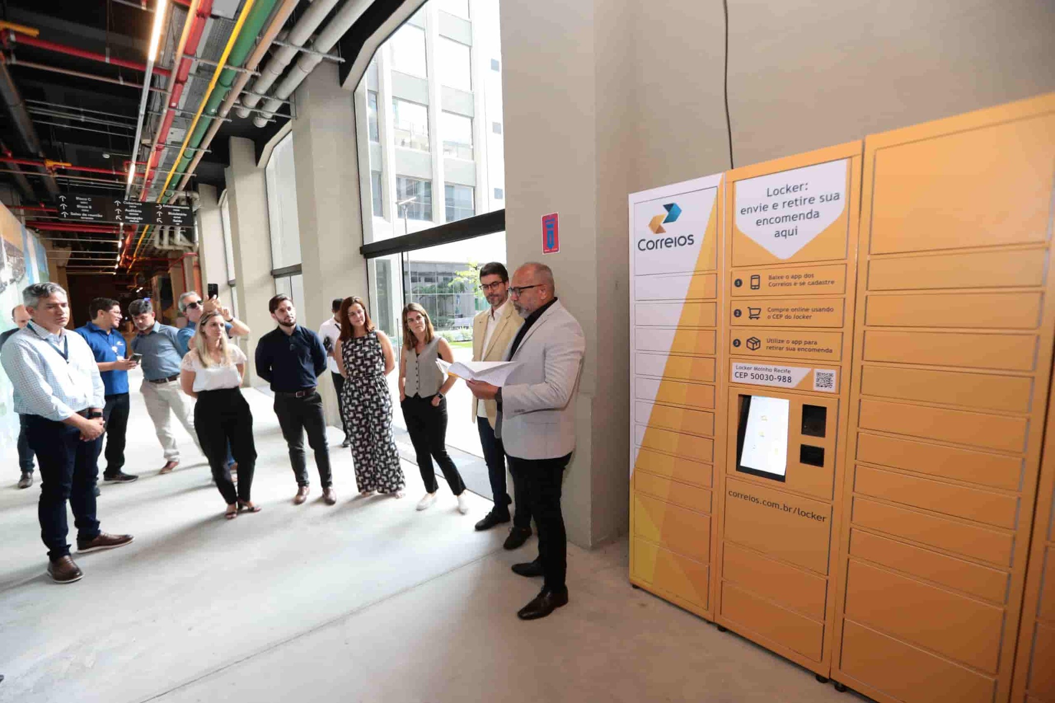 O superintendente estadual dos Correios, Ricardo Santos, comenta a aquisição do novo locker