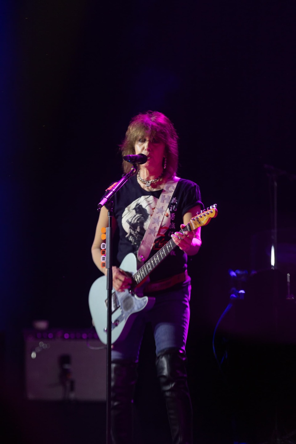 Chrissie Hynde, líder da banda The Pretenders