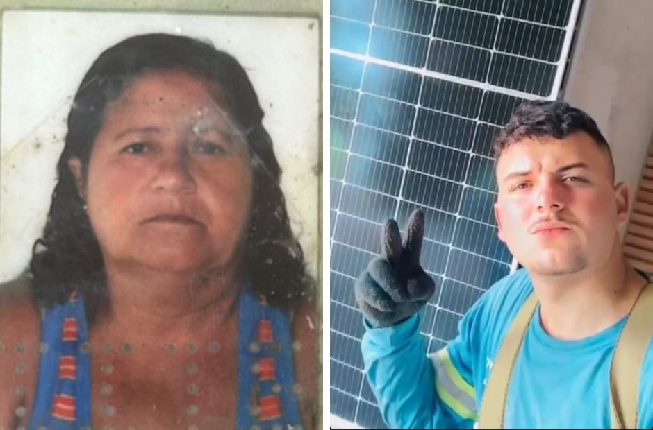 A vendedora Janeide Félix da Silva Cruz, de 57 anos, e o cliente dela, Vinicio Wendel Presta da Silva, 23, foram as vítimas