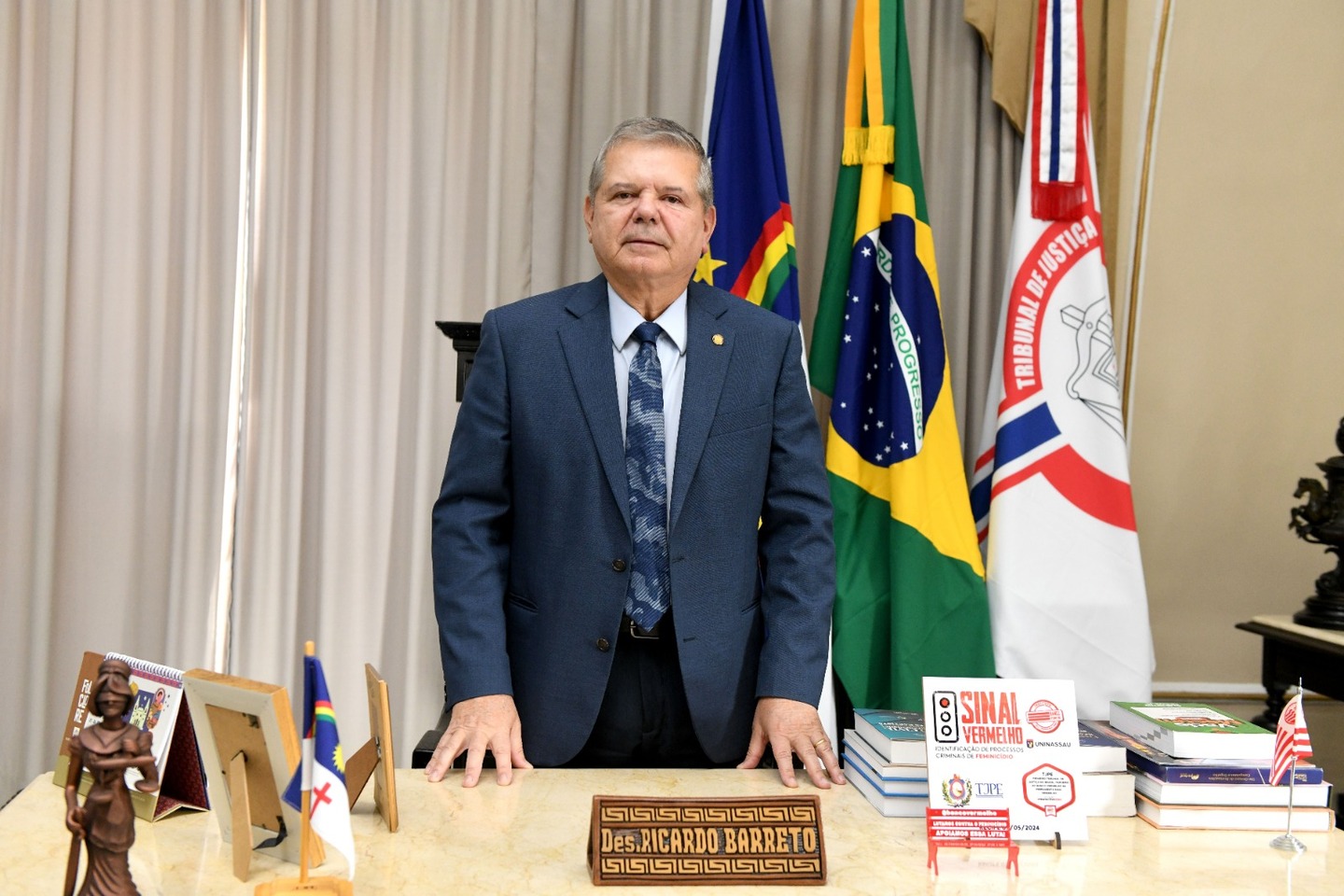 Presidente do TJPE, desembargador Ricardo Paes Barreto