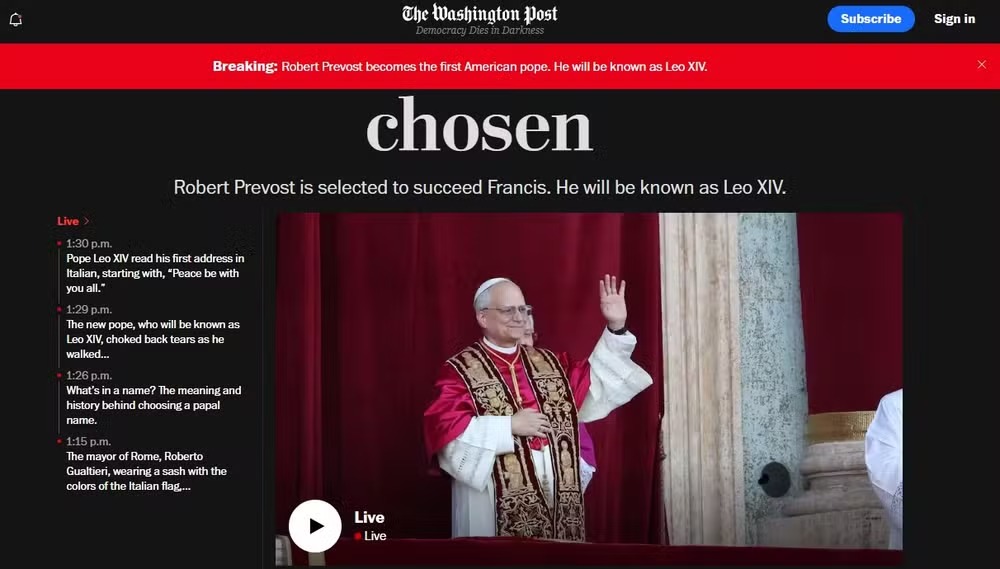 Papa : The Washington Post