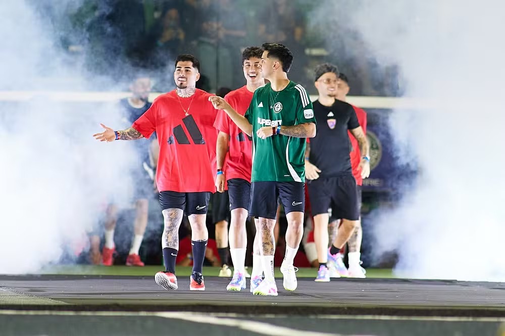 Entrada de participantes do shootout 