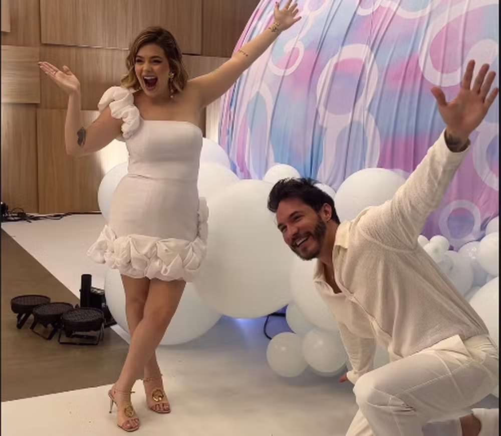 Viih Tube e Eliezer no chá de revelação 