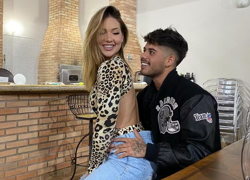 A influencer Virginia Fonseca e o cantor Zé Felipe 