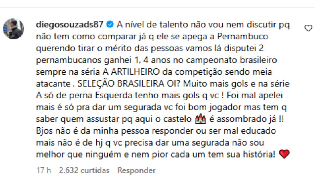 Comentário de Diego Souza